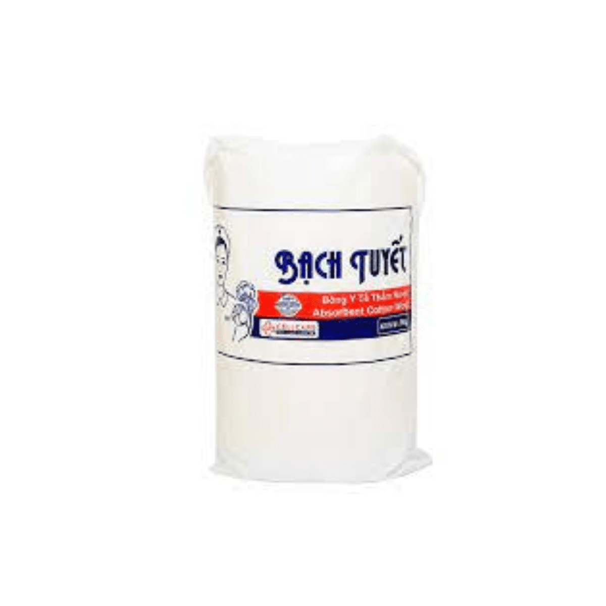 Bông hút 1kg Bạch Tuyết (Cuộn=1kg, Thùng=12kg)