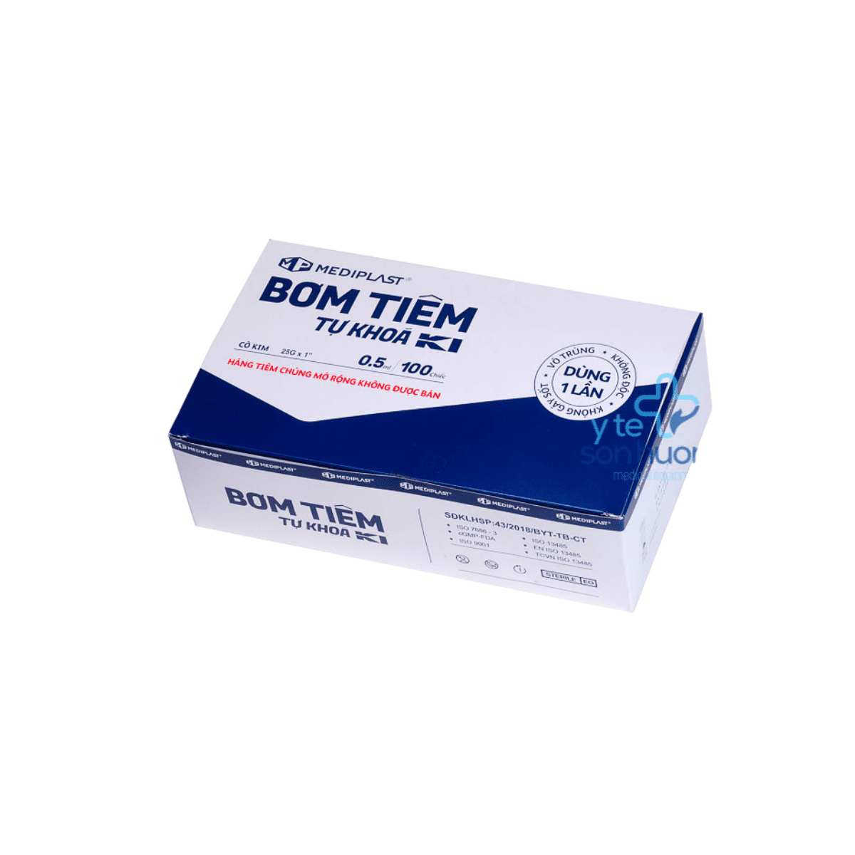 Bơm tiêm tự khoá Mediplast (Hộp=100 cái)