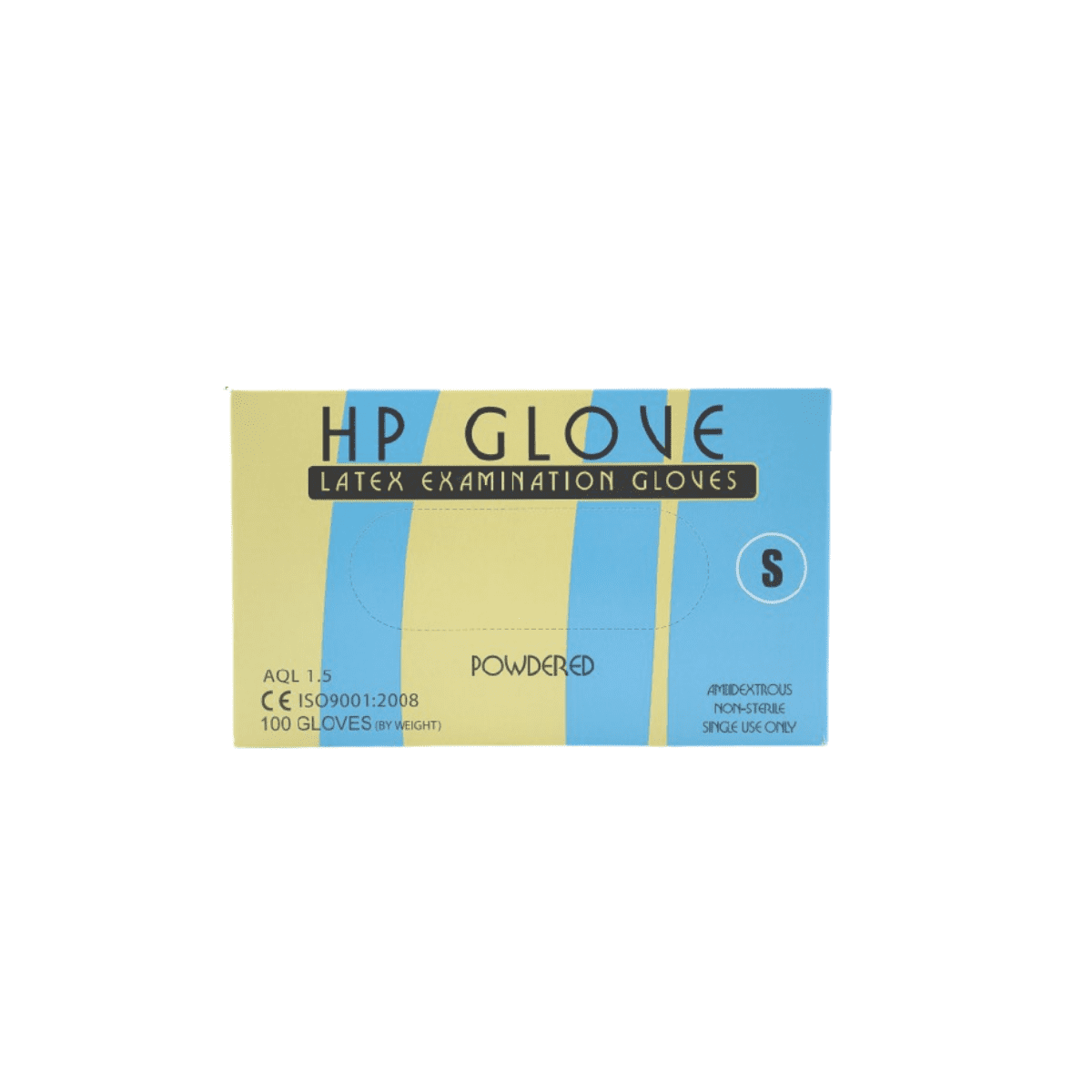 Găng tay khám có bột HP Glove - Malaysia (Hộp=50 đôi, Thùng=500 đôi)