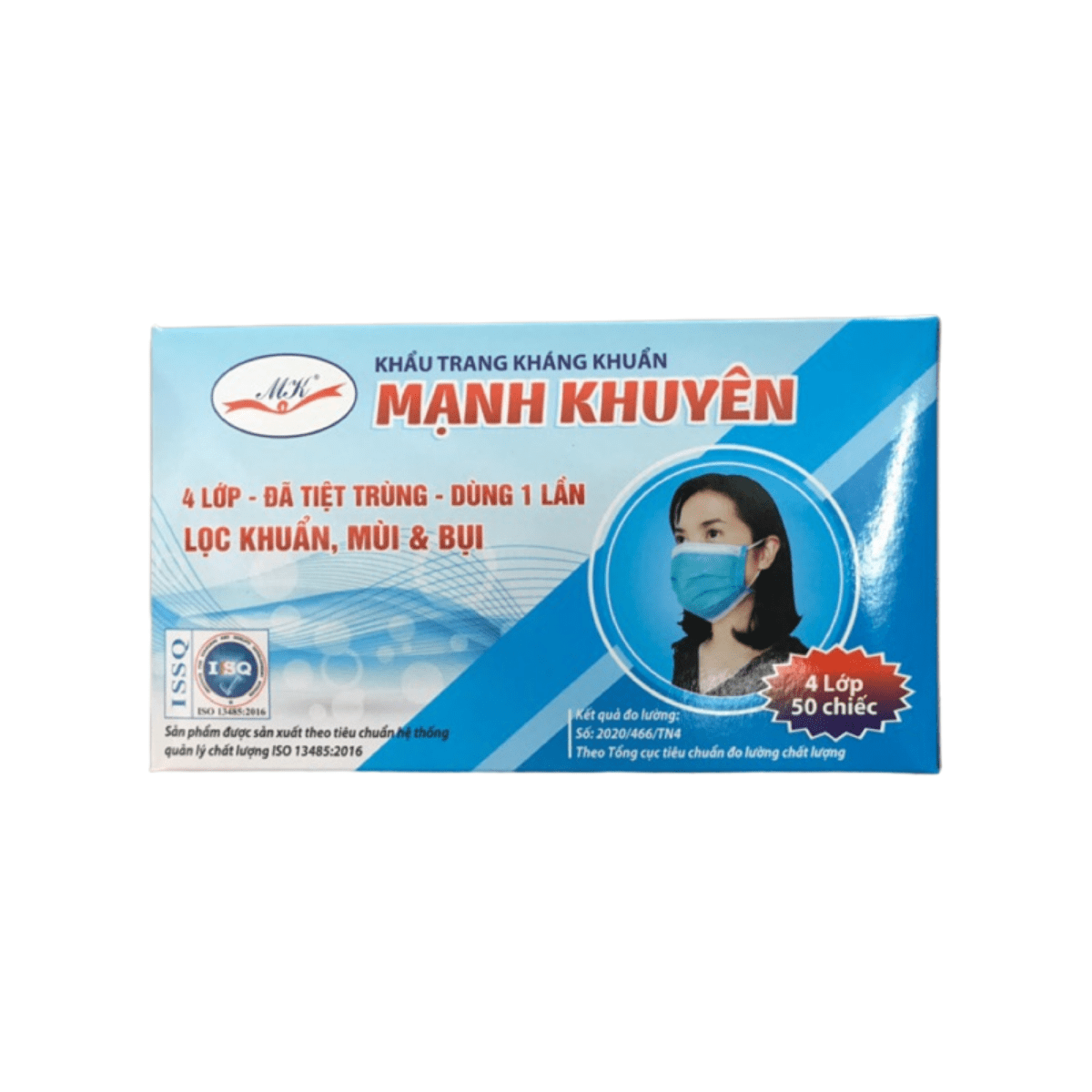 Khẩu trang kháng khuẩn Mạnh Khuyên 4 lớp