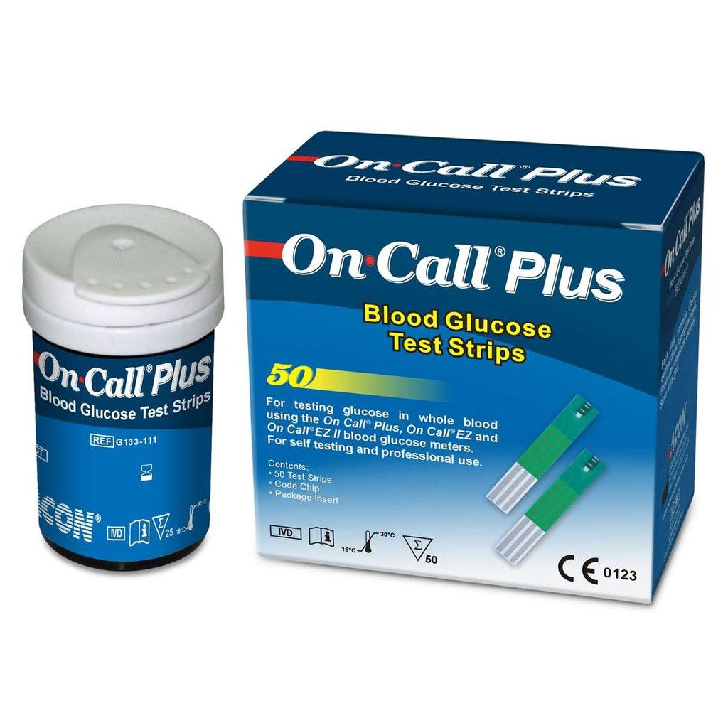 Que thử đường huyết On Call Plus (1Hộp=50 que)