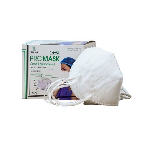 Khẩu trang N95 Promask, không van (Hộp=30 cái)