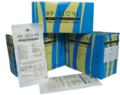 Găng tay phẫu thuật HP-Glove (Hộp=50 đôi, Thùng=300 đôi)