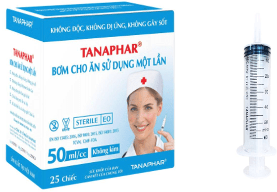 Bơm cho ăn Tanaphar 50ml (1Hộp=25 chiếc)