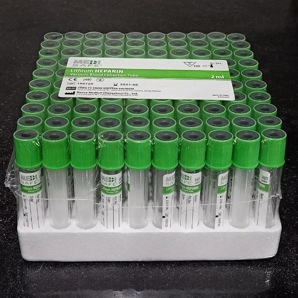 Ống nghiệm Heparin 4ml, Biotech (1 khay=100 ống)