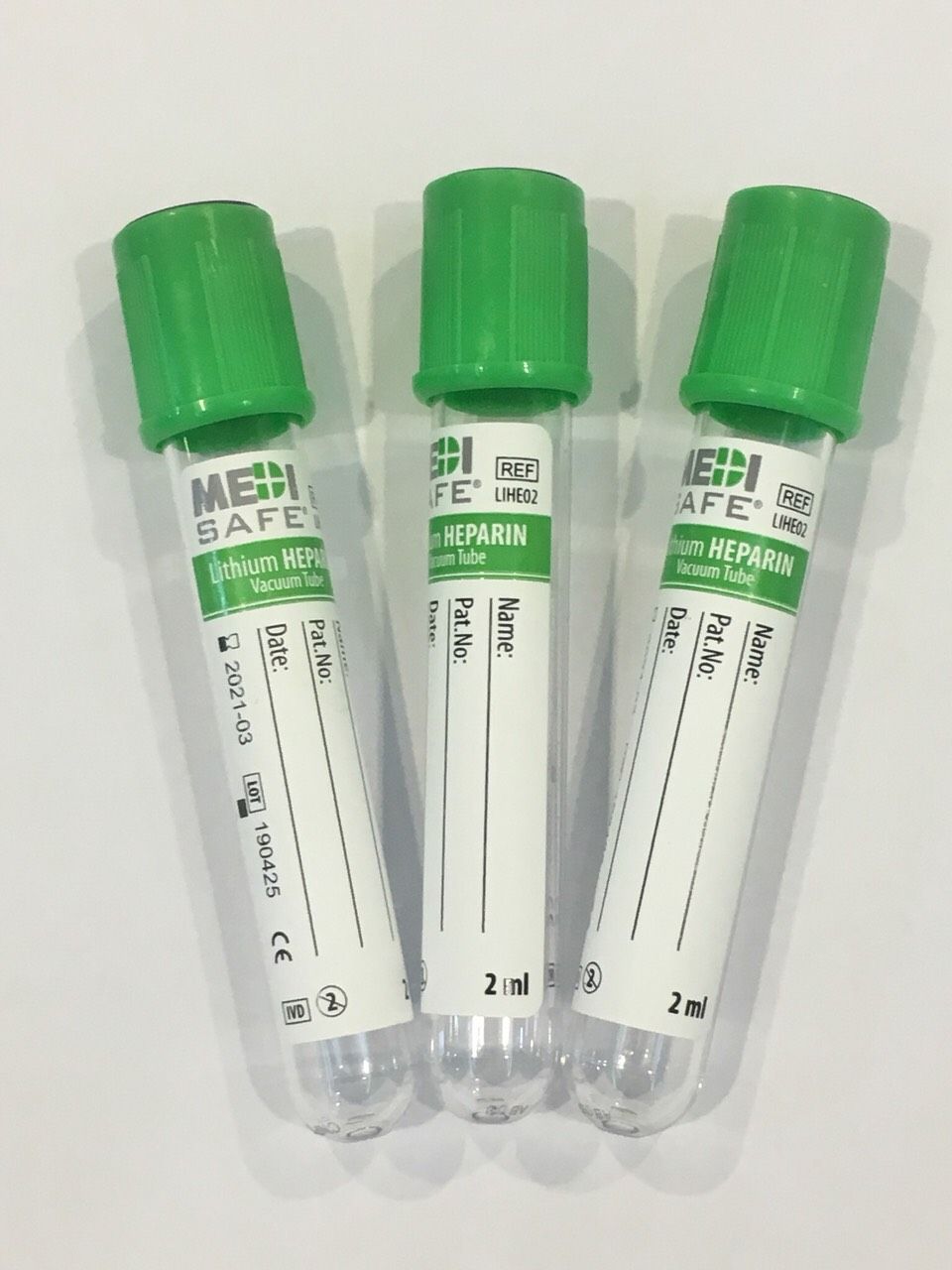 Ống nghiệm Heparin 2ml Henso Medical (1Khay=100 ống)