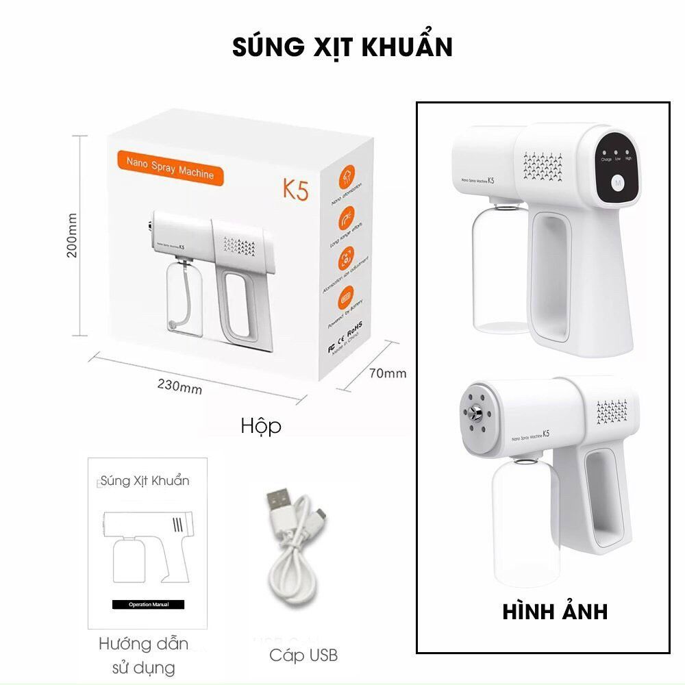 Súng phun khử khuẩn Nano K5