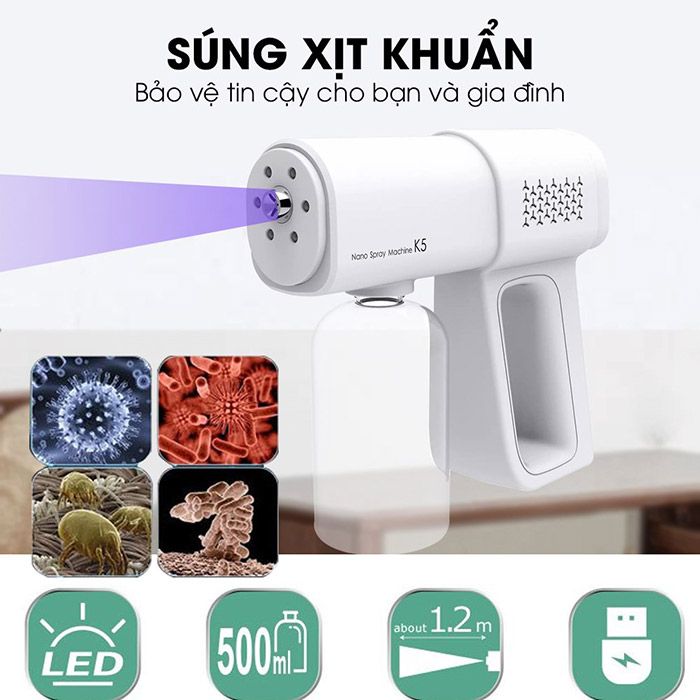 Súng phun khử khuẩn Nano K5