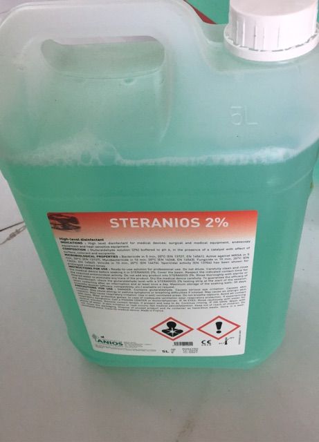 Dung dịch sát khuẩn Steranios 2% (Can=5 lít, Thùng=20 lít)