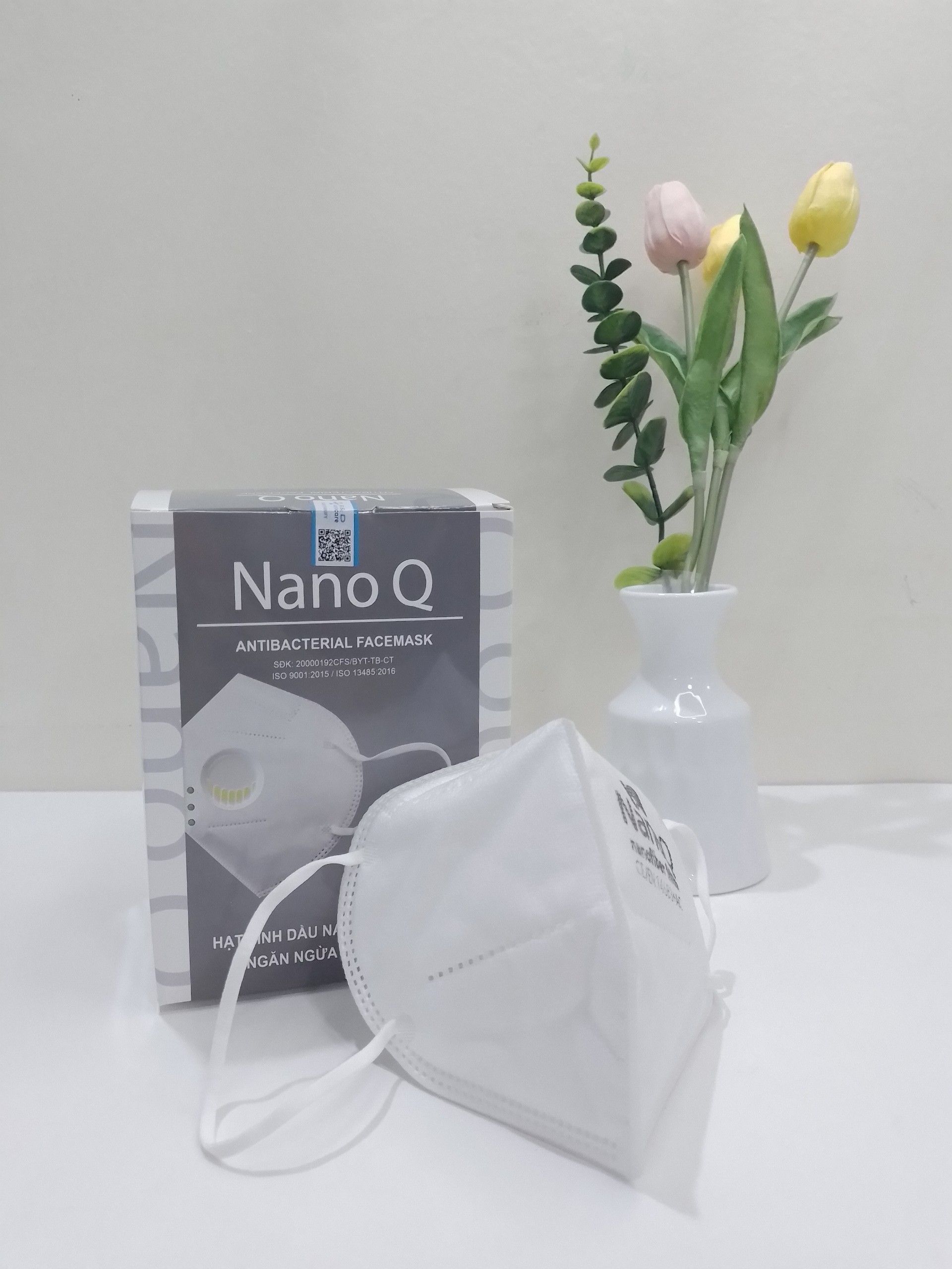 Khẩu trang N95 NanoQ, có van, hương tinh dầu (1Hộp=20 cái)