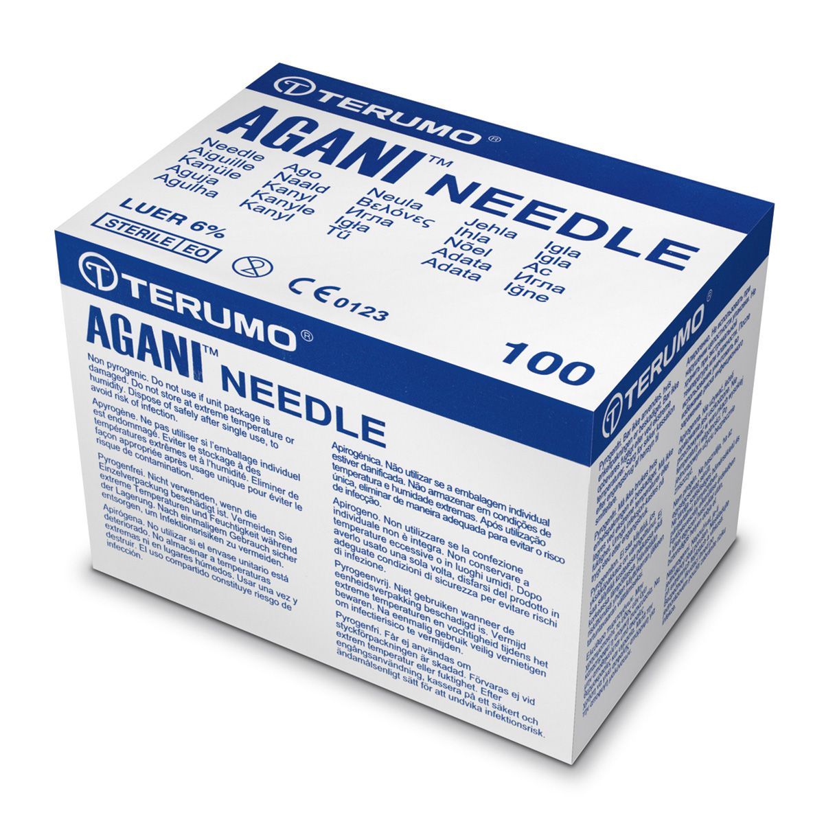 Kim tiêm vô trùng Terumo Needle Agani (Hộp=100 cái) - 23G