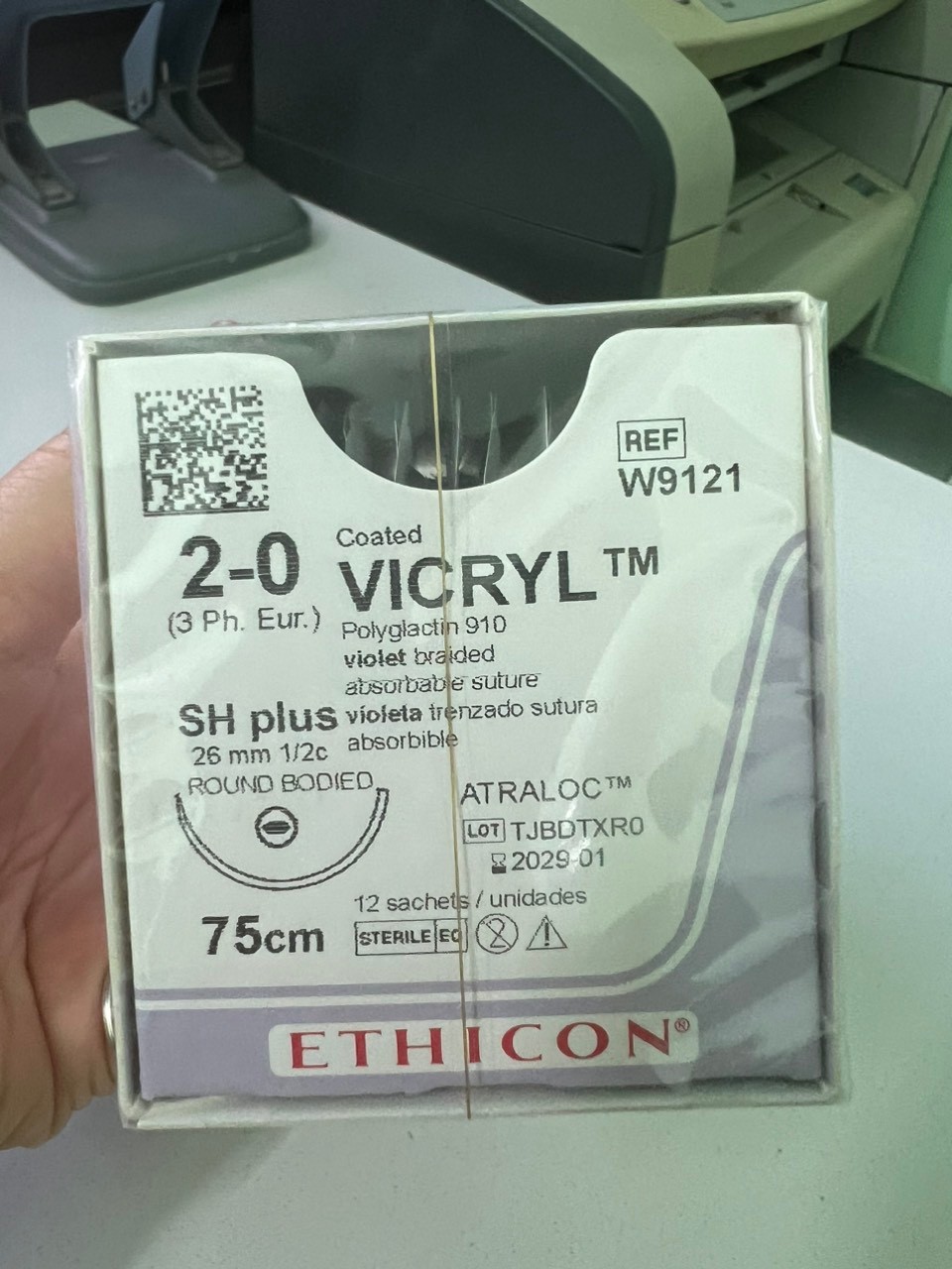 Chỉ Phẫu Thuật Thẩm Mỹ Vicryl 2 0 Tròn Hộp 12 Sợi