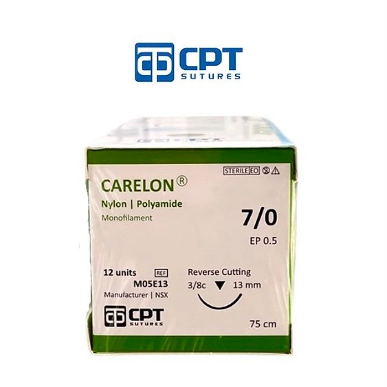 Chỉ phẫu thuật không tiêu tổng hợp Carelon® Nylon (Hộp=24 sợi)