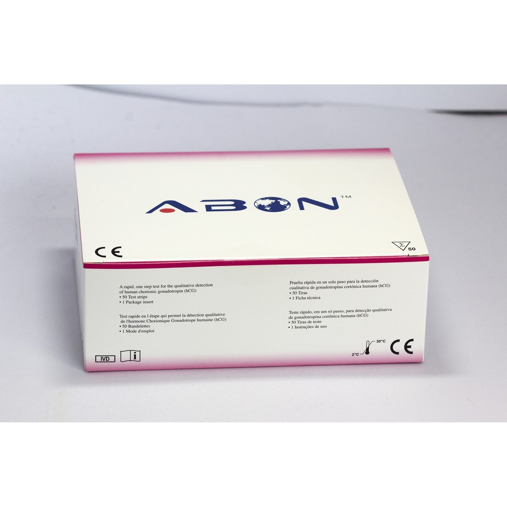 Que thử thai HCG Abon (Hộp = 50 test)