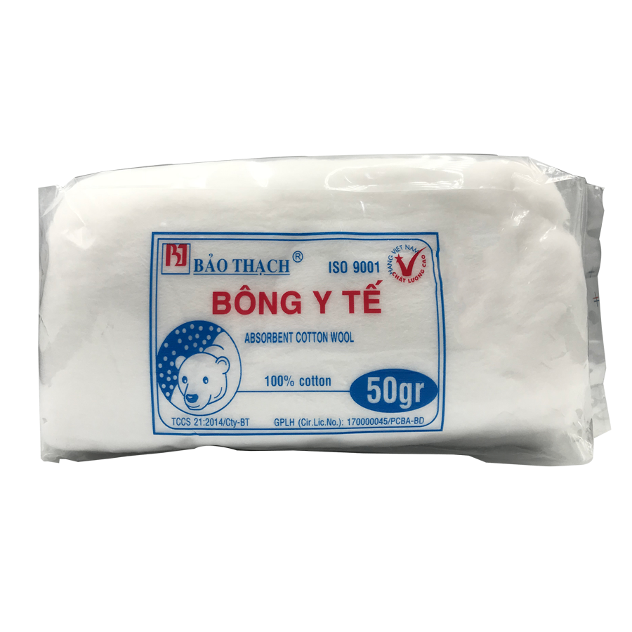 Bông gòn y tế Bảo Thạch (Gói=50g)