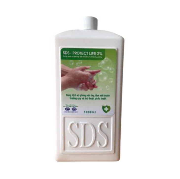 Nước rửa tay thường quy - SDS Protect life 2% (Can 5 lít)