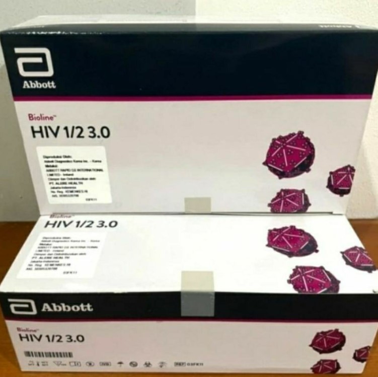 Test HIV Abbott 1/2 bioline, Hàn Quốc (Hộp = 25 Test)