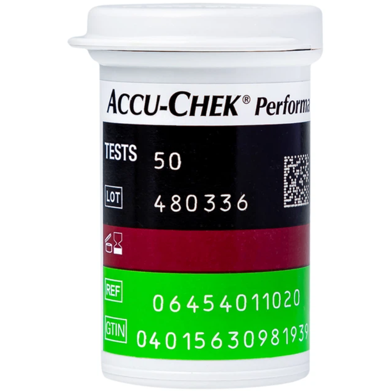 Que thử đường huyết Accu-Chek Performa, Roche , Hoa Kỳ (Hộp = 50 Test)