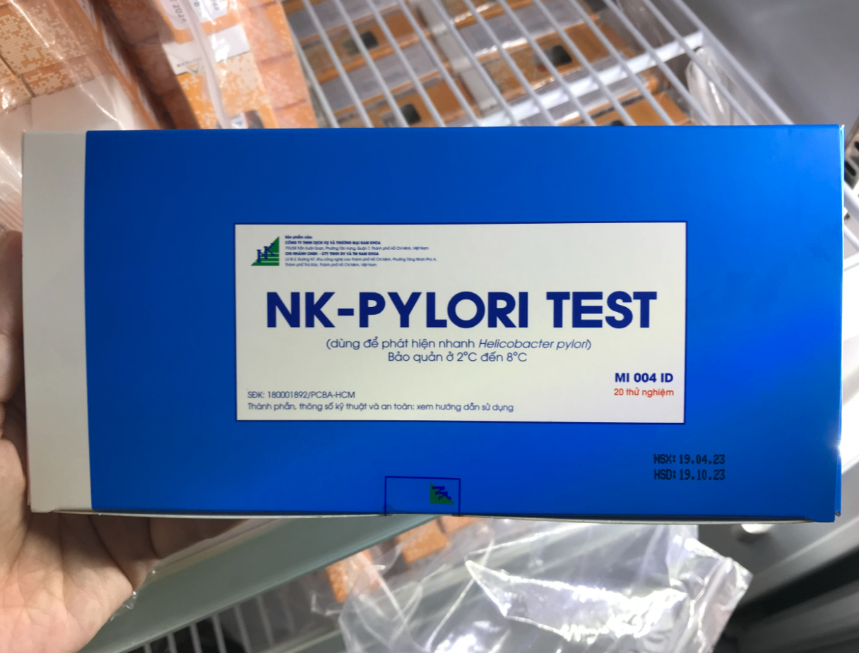 NK-PYLORI TEST, Nam khoa, Việt Nam ( Hộp = 20 test)