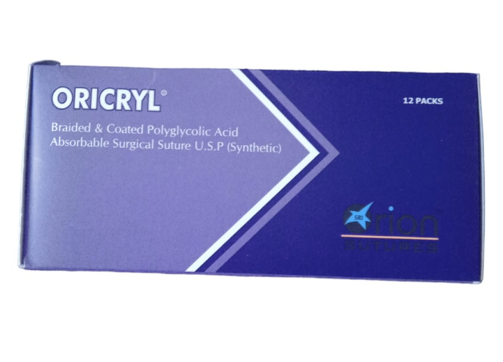 Chỉ Polyglycolic acid số 2/0, ORION SUTURES (INDIA) PRIVATE LIMITED,Ấn độ (Hộp = 12 sợi)