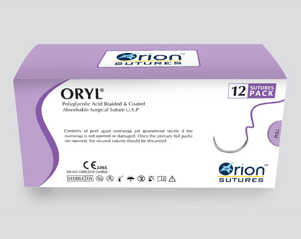 Chỉ Polyglycolic acid số 2/0, ORION SUTURES (INDIA) PRIVATE LIMITED,Ấn độ (Hộp = 12 sợi)