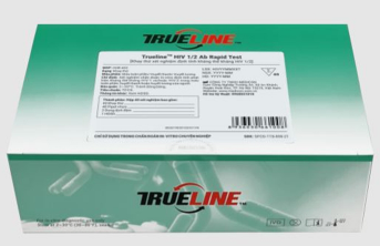 Trueline HIV 1/2 Ab Rapid Test, Medicon, Việt Nam (dạng khay) (Hộp = 40 Test)