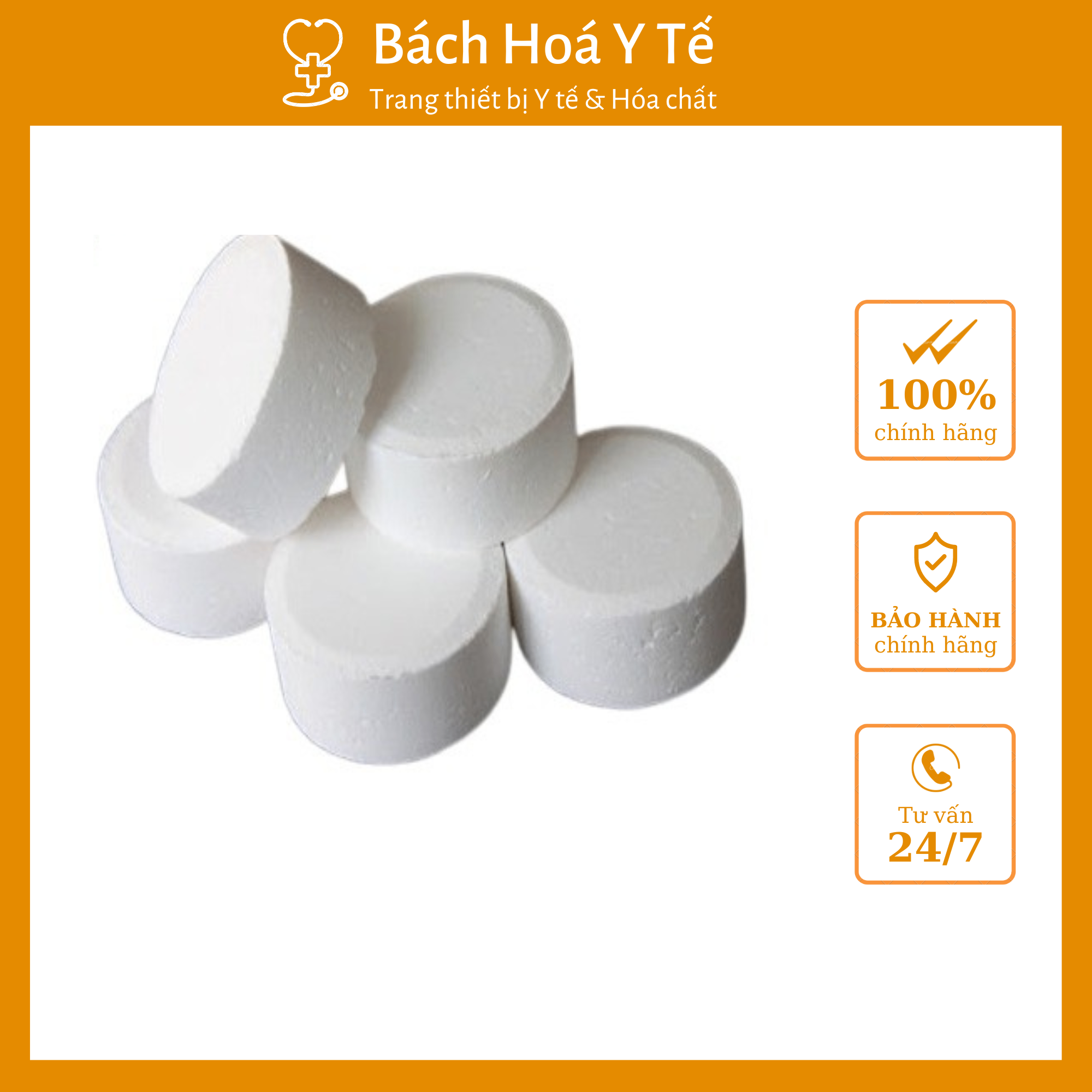 Viên nén Cloramin B - Trung ương 3 (Hộp = 100 viên)