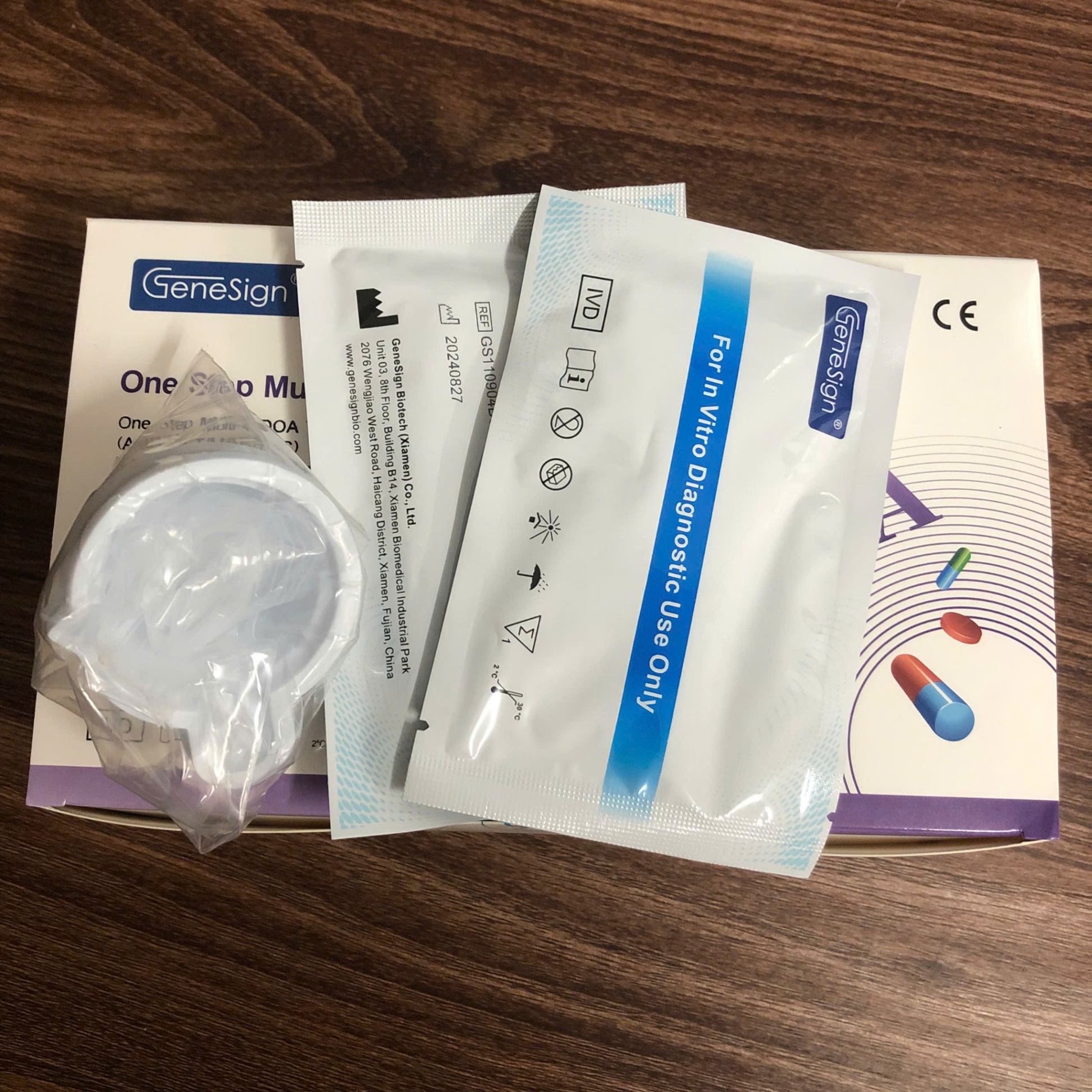 Test thử ma túy tổng hợp Multi 4 Drug, Genesigns Trung Quốc (Hộp=20 test, Thùng=960 test)