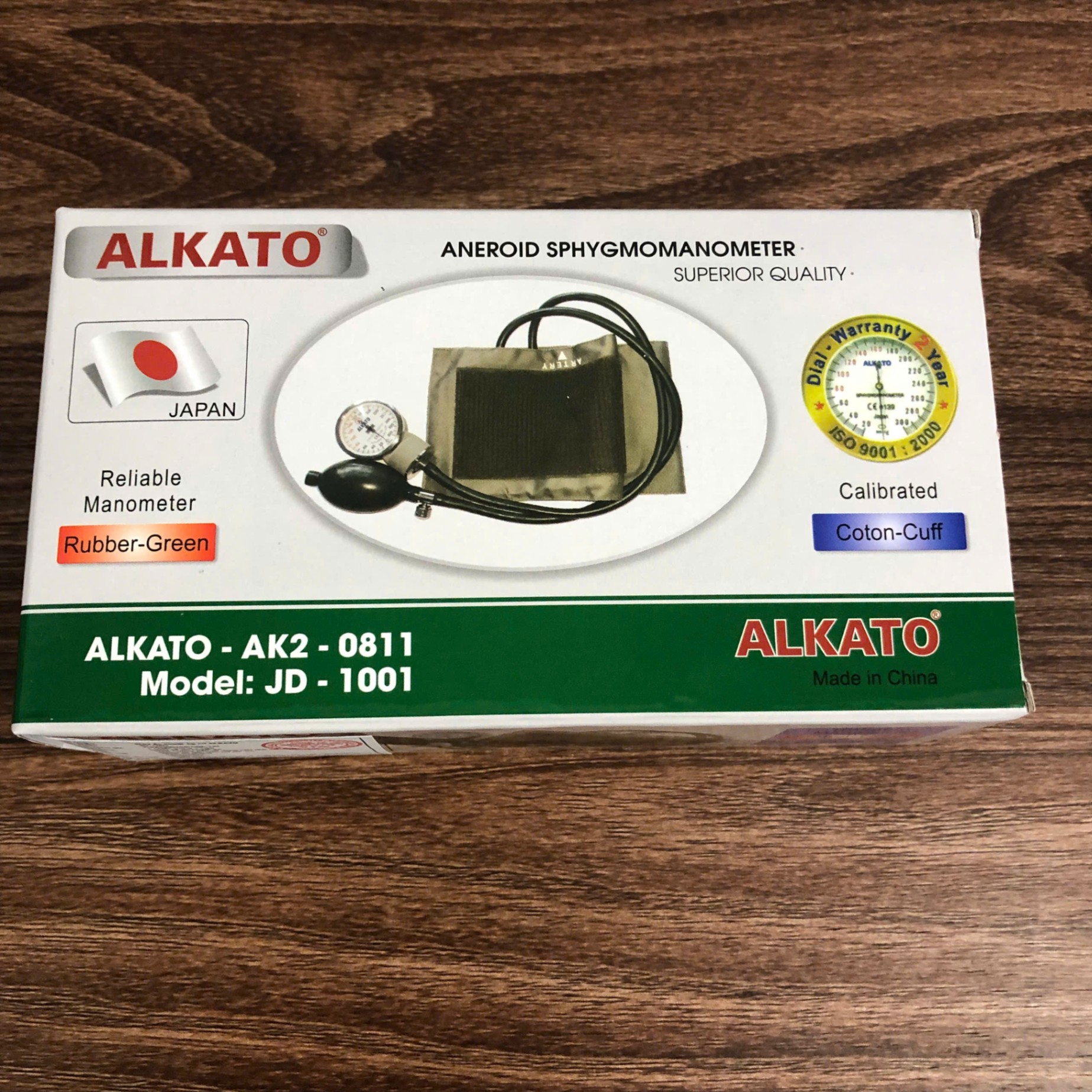Máy đo huyết áp cơ ALKATO Wenzhou Jianda, Trung Quốc (Hộp=1 Cái)