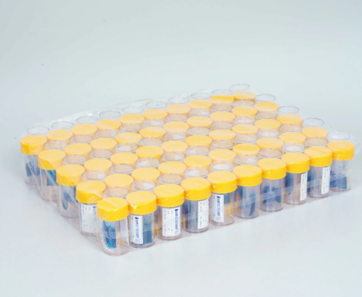 Lọ nhựa đựng phân không có chất bảo quan 50ml Hồng Thiện Mỹ, Việt Nam (Bịch=100 Lọ)