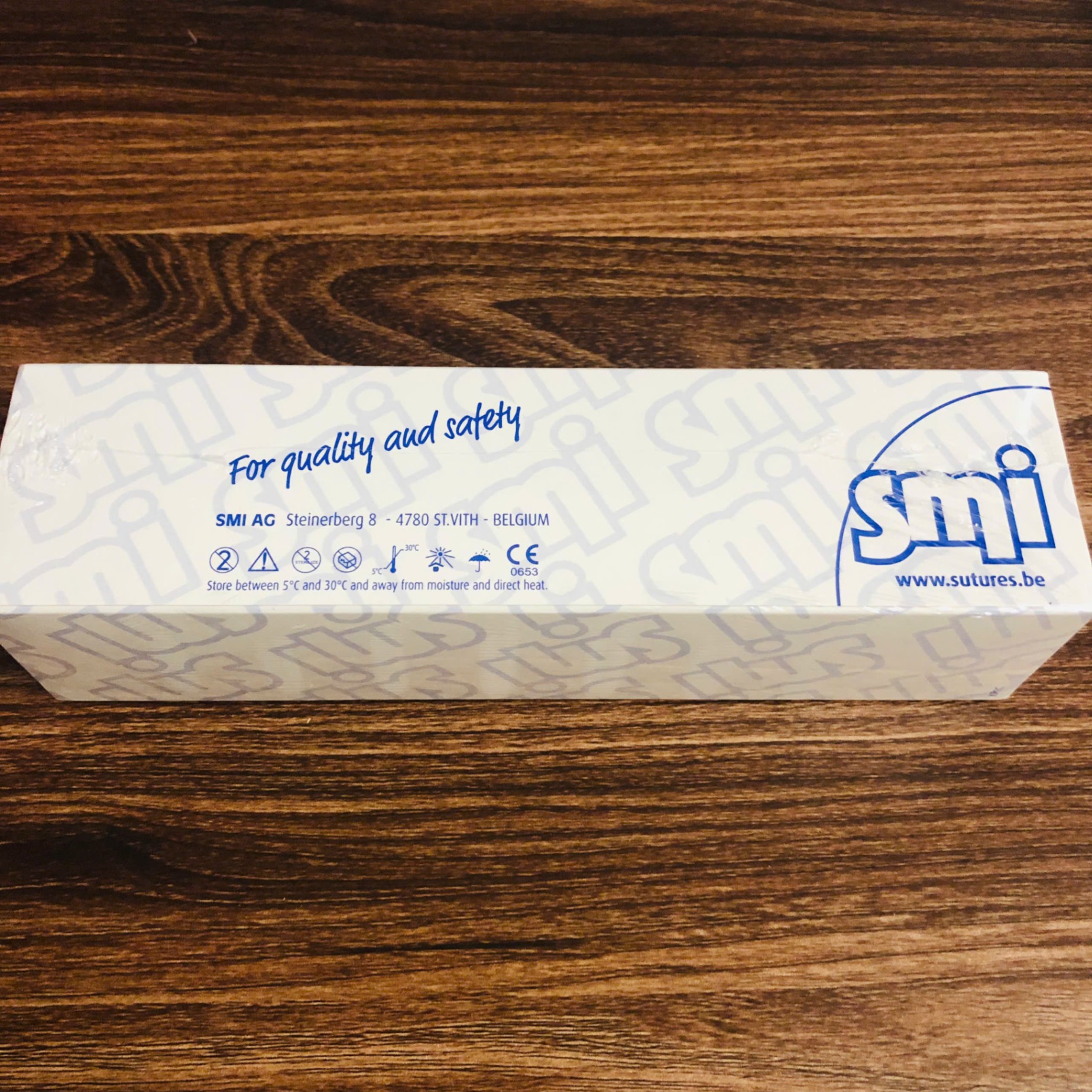 Chỉ không tan tổng hợp polypropylene số 6/0, SMIAG, Bỉ ( Hộp=12 sợi)