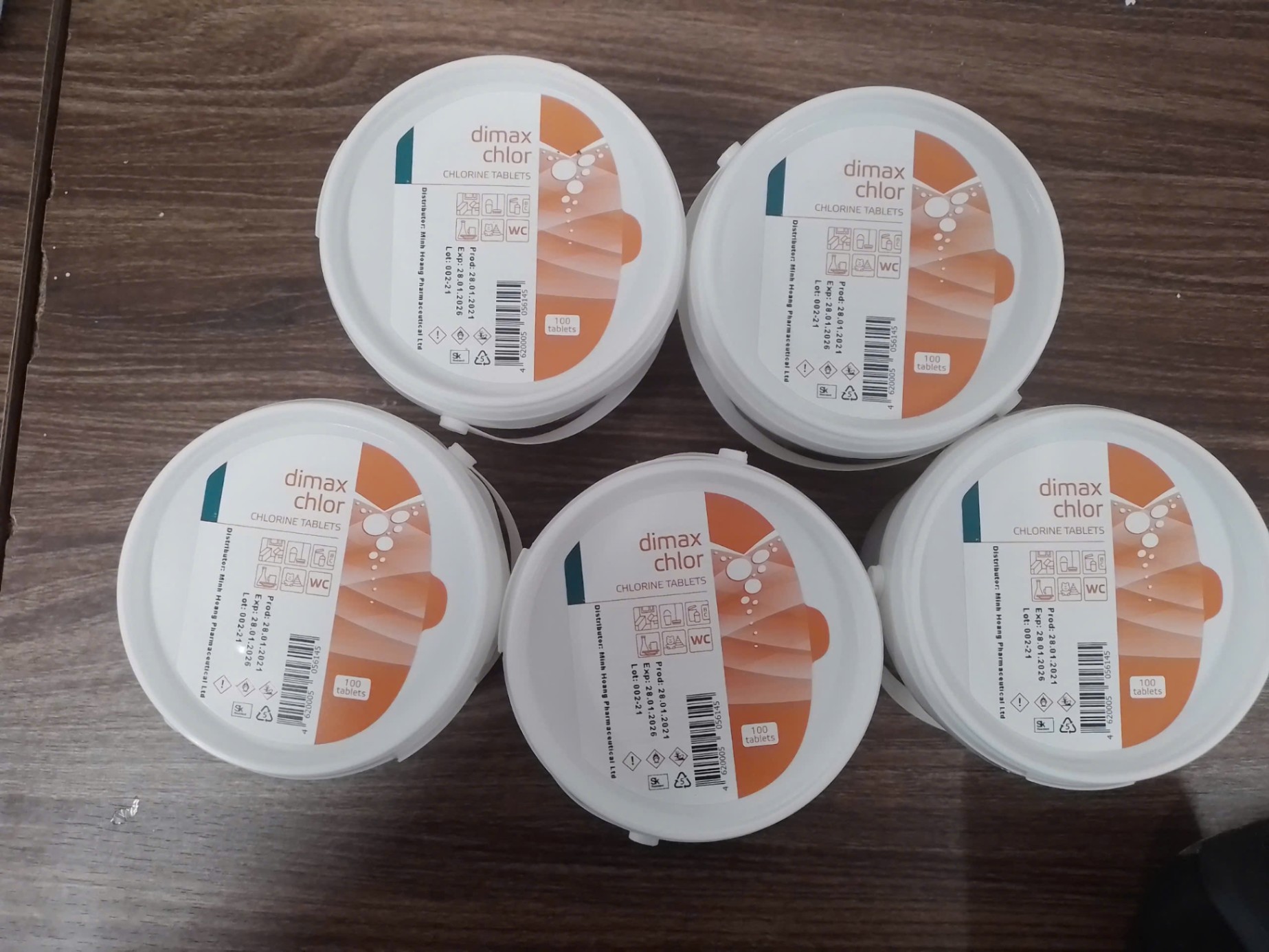 Viên nén khử khuẩn DIMAX CHLOR, Intersan plus LLC Nga (Hộp=100 viên)