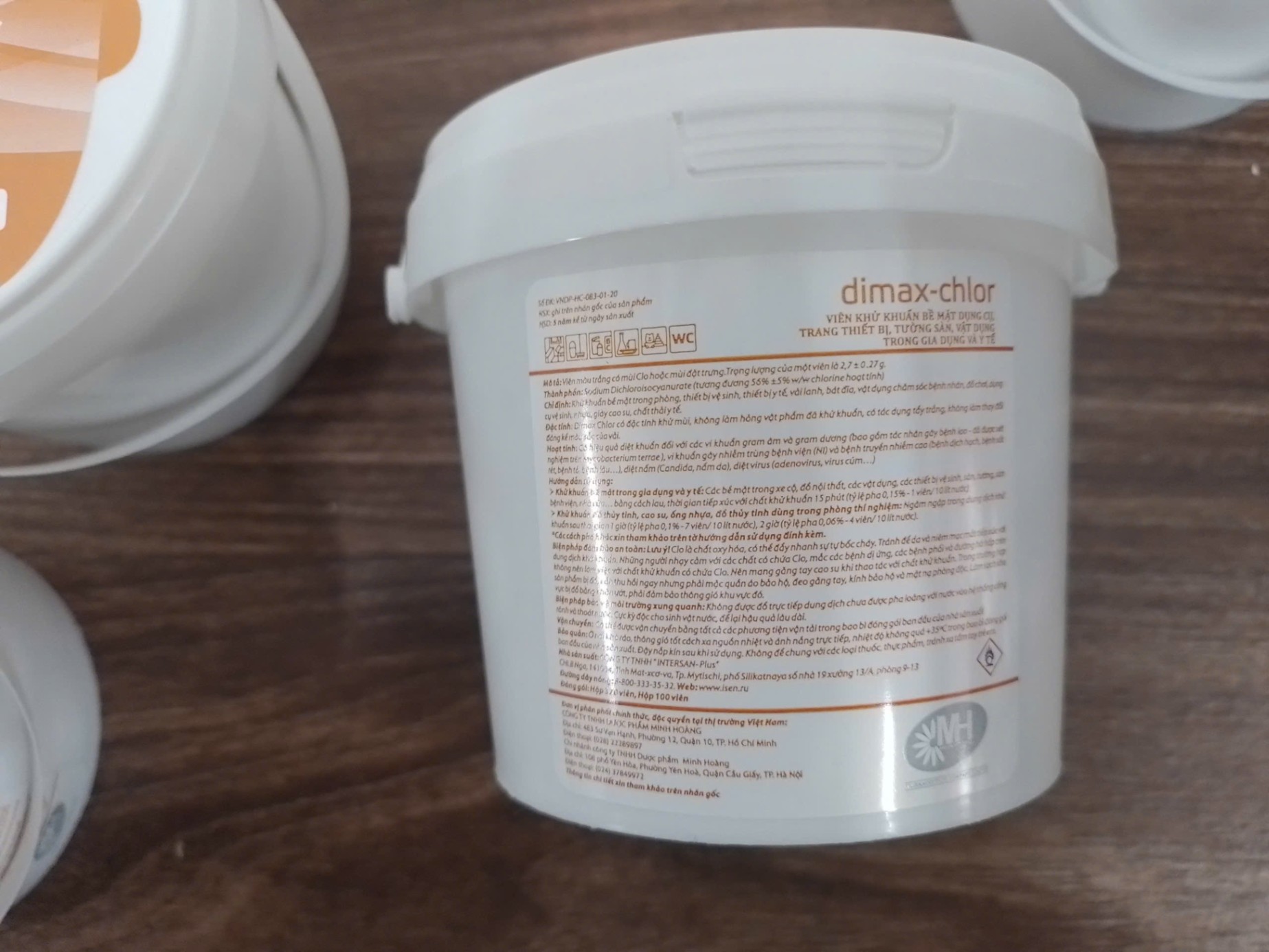 Viên nén khử khuẩn DIMAX CHLOR, Intersan plus LLC Nga (Hộp=100 viên)
