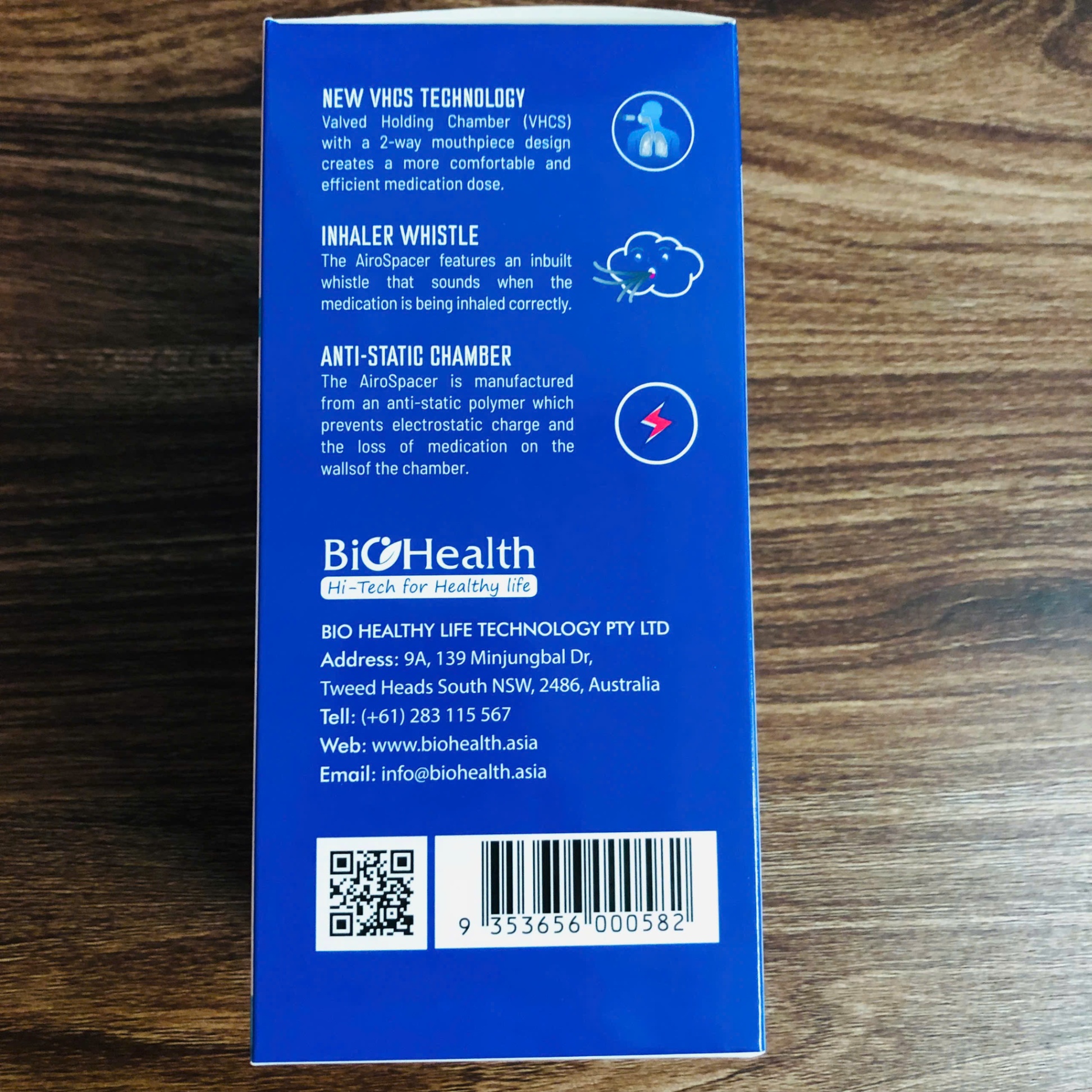 Buồng đệm khí dung BioHealth BH05, Huizho Trung quốc (Hộp=1 bộ)