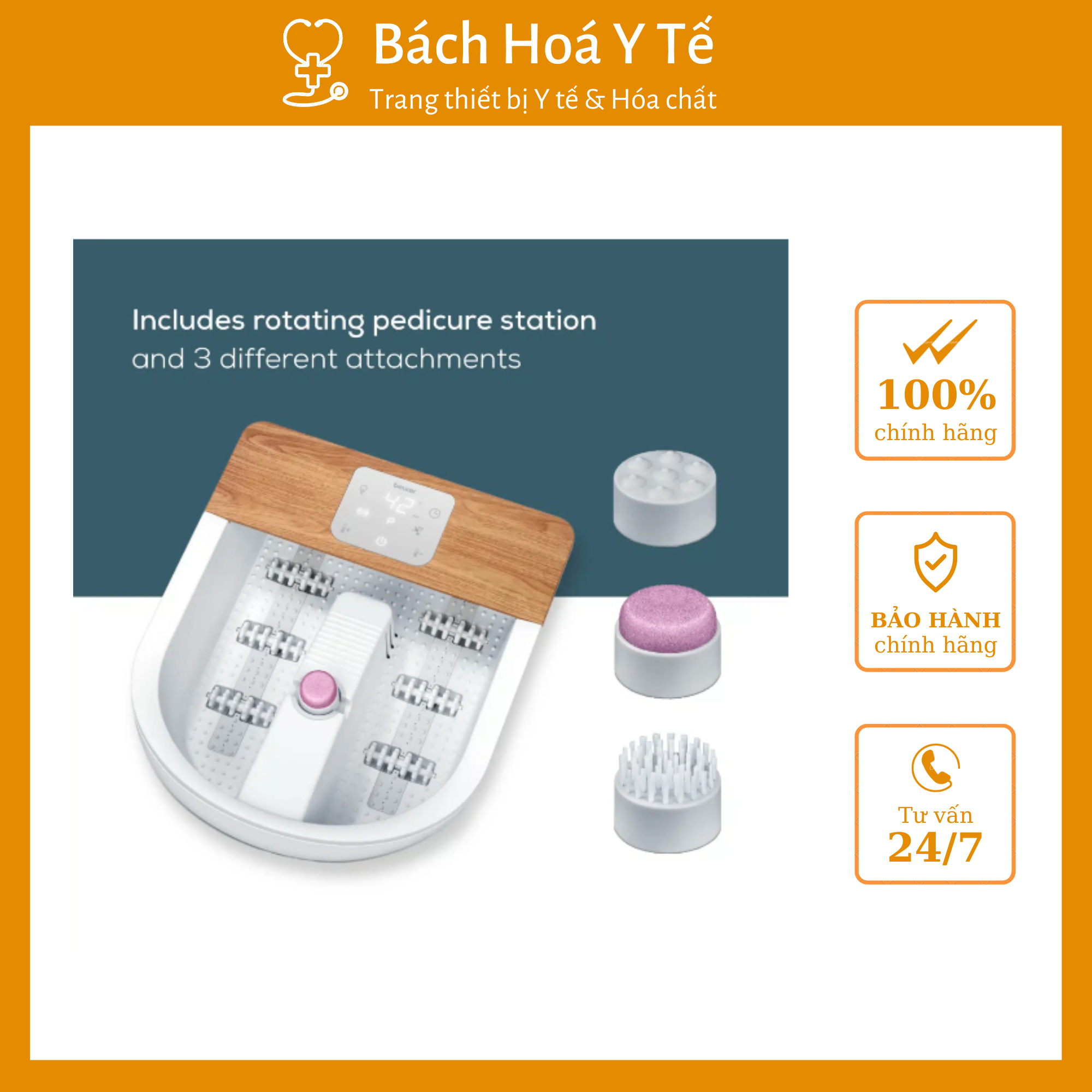Bồn ngâm chân massage Beurer, Đức FB65