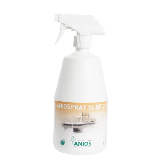 Dung dịch khử khuẩn các bề mặt Aniospray Surf 29, Anios, Pháp (Chai=1 lít, Thùng=12 chai)