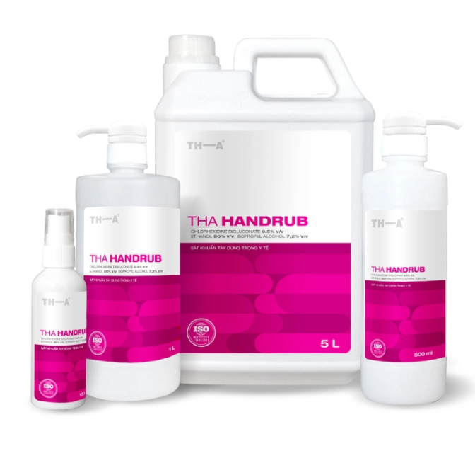 Dung dịch sát khuẩn tay dùng trong y tế TH HANDRUB (Can=5L)