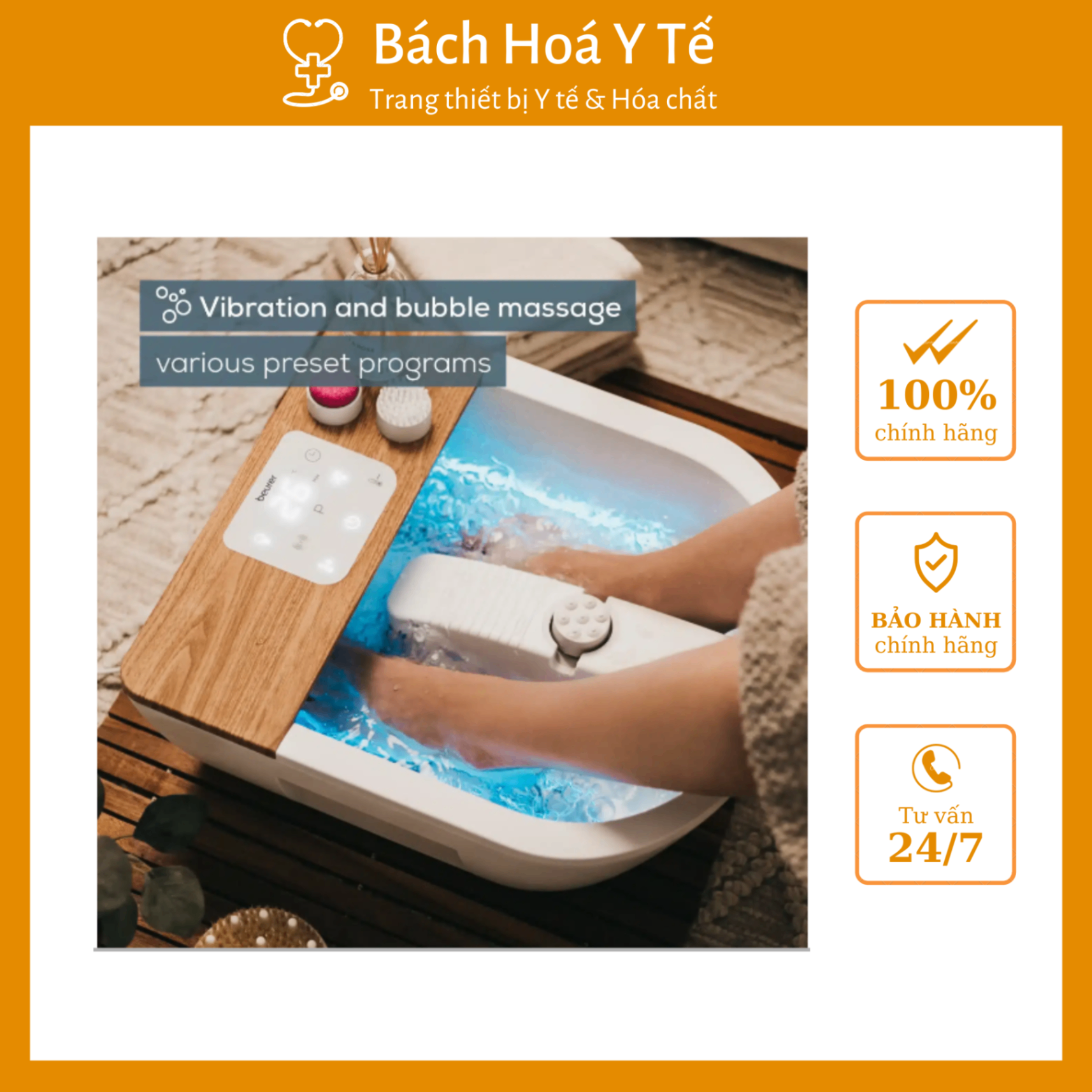 Bồn ngâm chân massage Beurer, Đức FB65