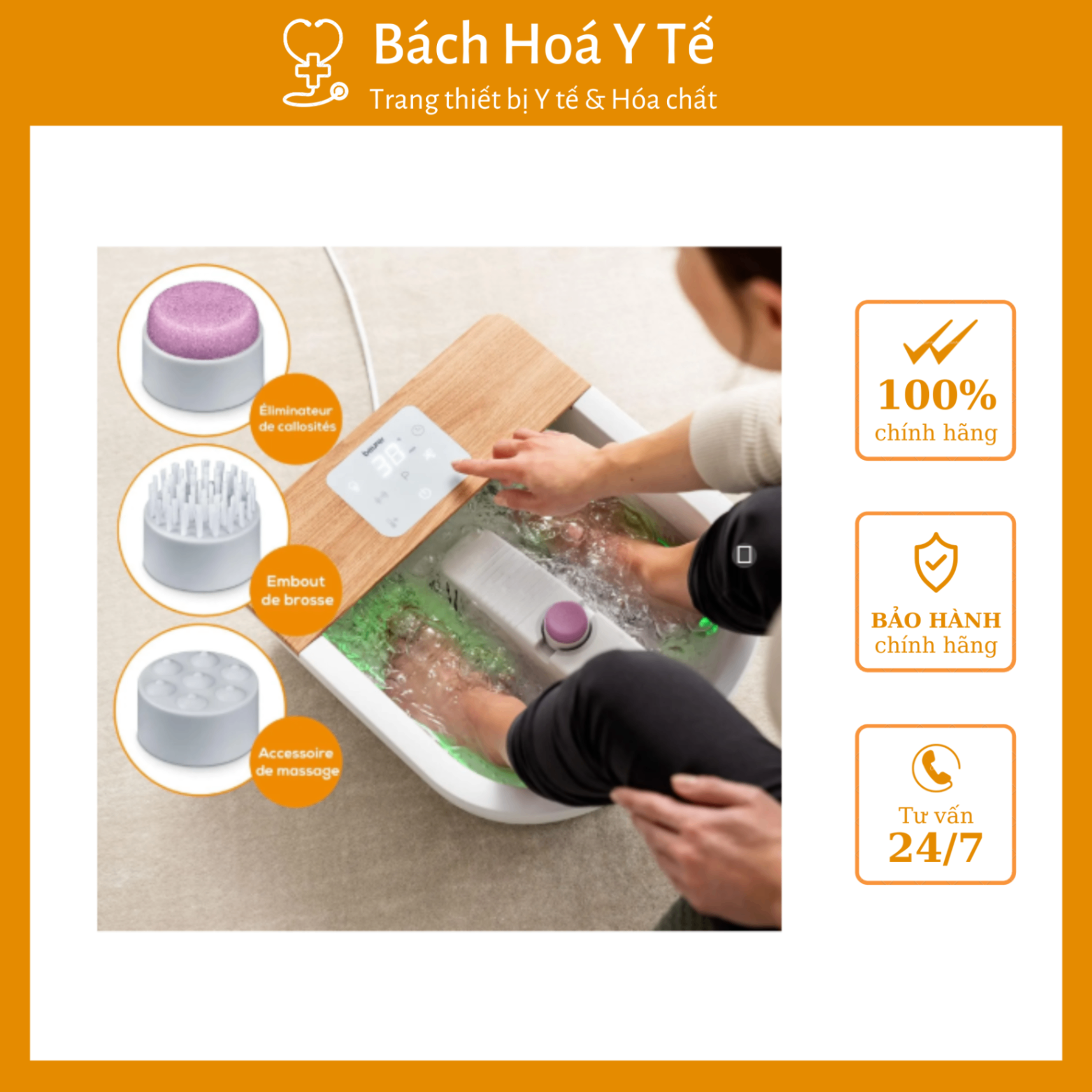Bồn ngâm chân massage Beurer, Đức FB65