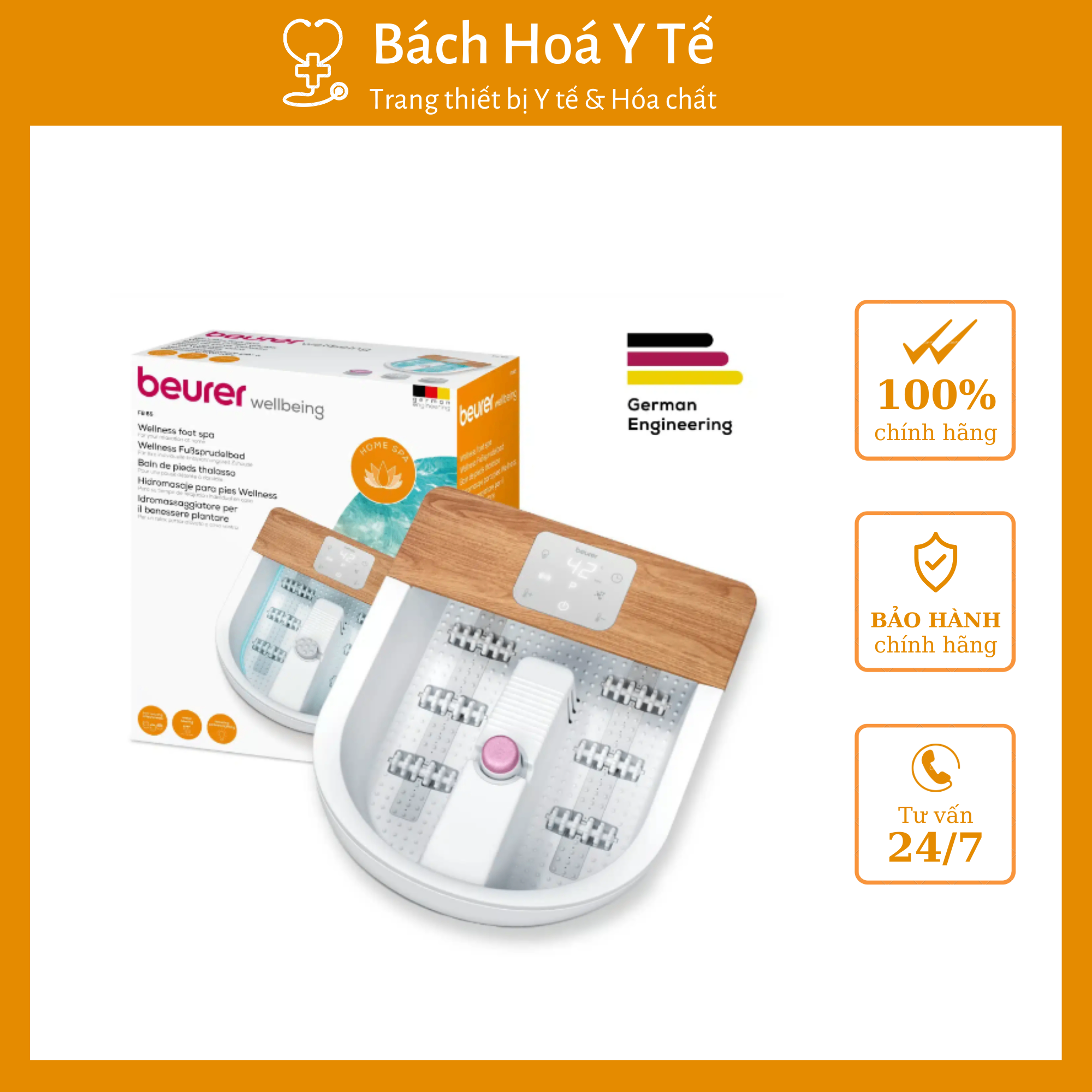 Bồn ngâm chân massage Beurer, Đức FB65