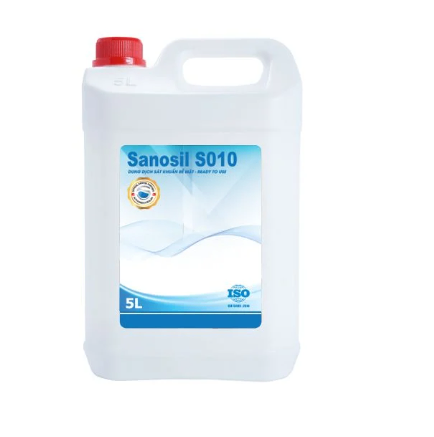 Dung dịch xịt khử khuẩn phòng mổ Sanosil S010 (Can=5 lít, thùng=20 Lít)