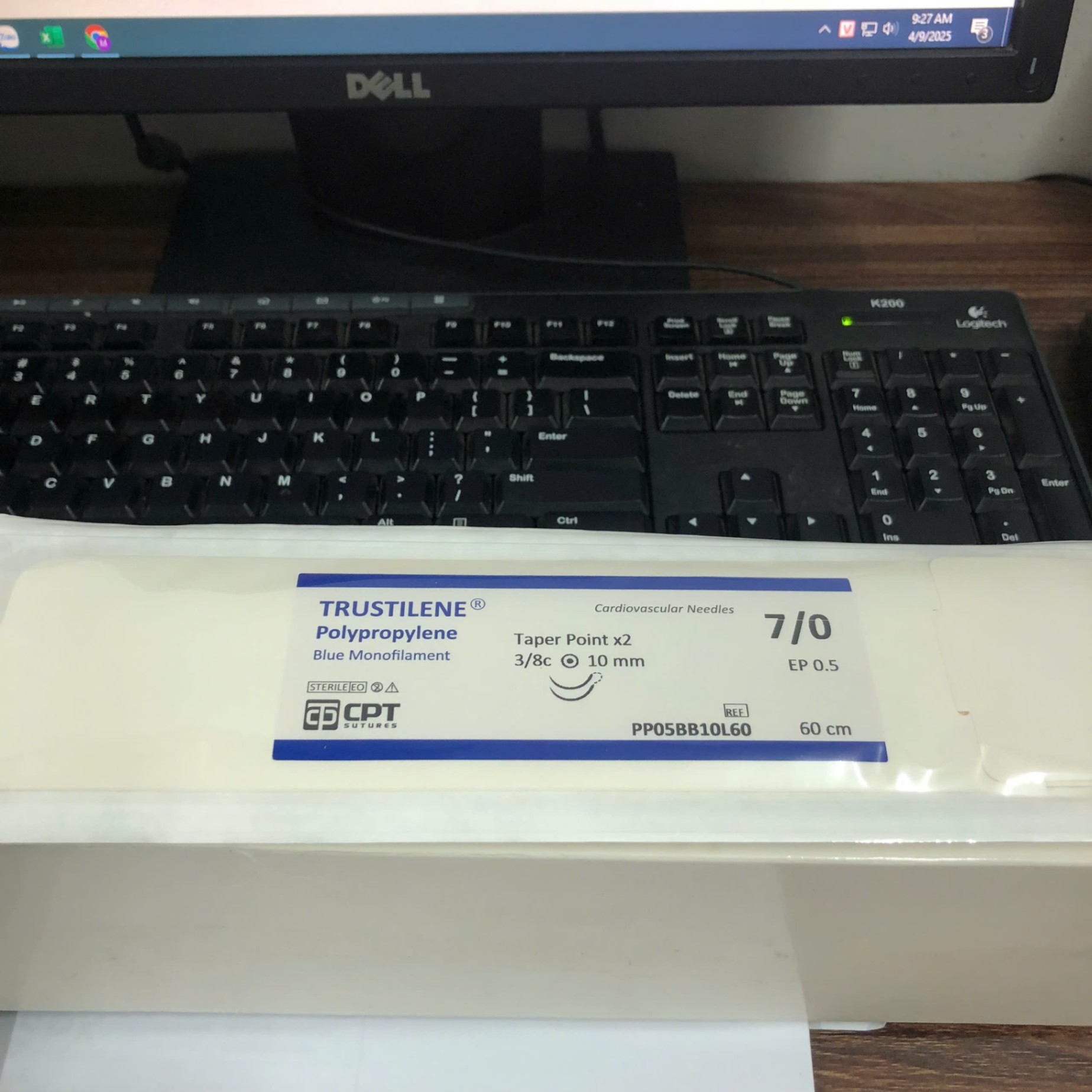 Chỉ Trustilene số 7/0, CPT, Việt Nam (Hộp=12 sợi)