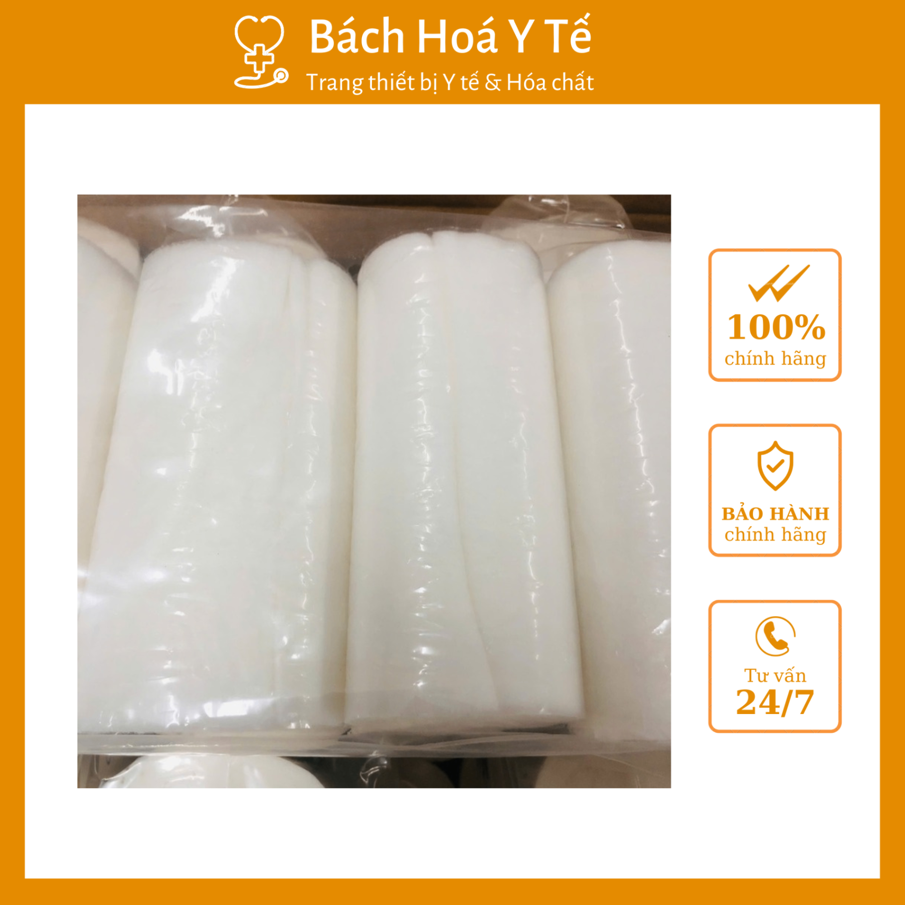 Bông lót bó bột cỡ 10cm x 2.7m ORBE, Việt Nam (Thùng=200 cuộn)