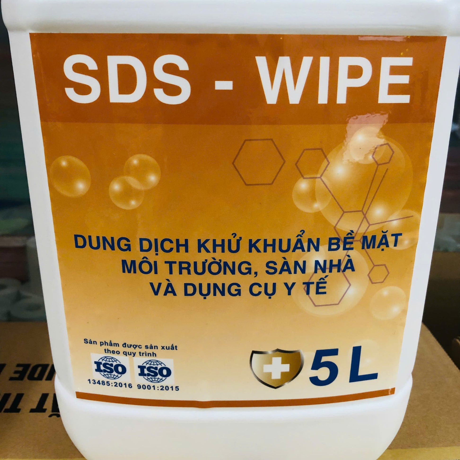 Dung dịch sát khuẩn dụng cụ, SDS; Việt Nam  (Can = 5 lít ; thùng = 4 can)