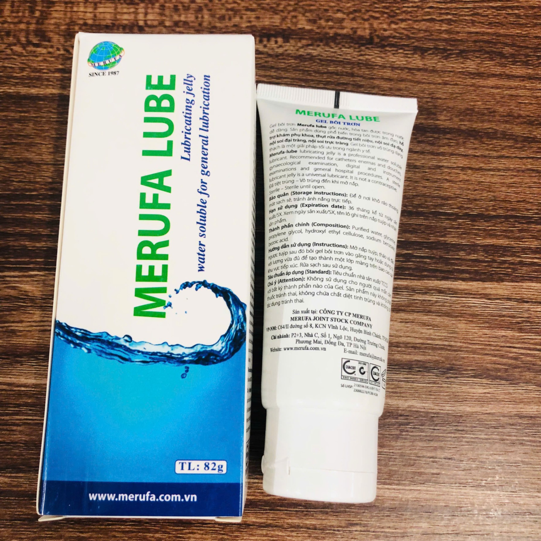Gel bôi trơn Tuýp 82Gr Merufa, Việt Nam (Tuýp=82Gr; Thùng=40 Tuýp)