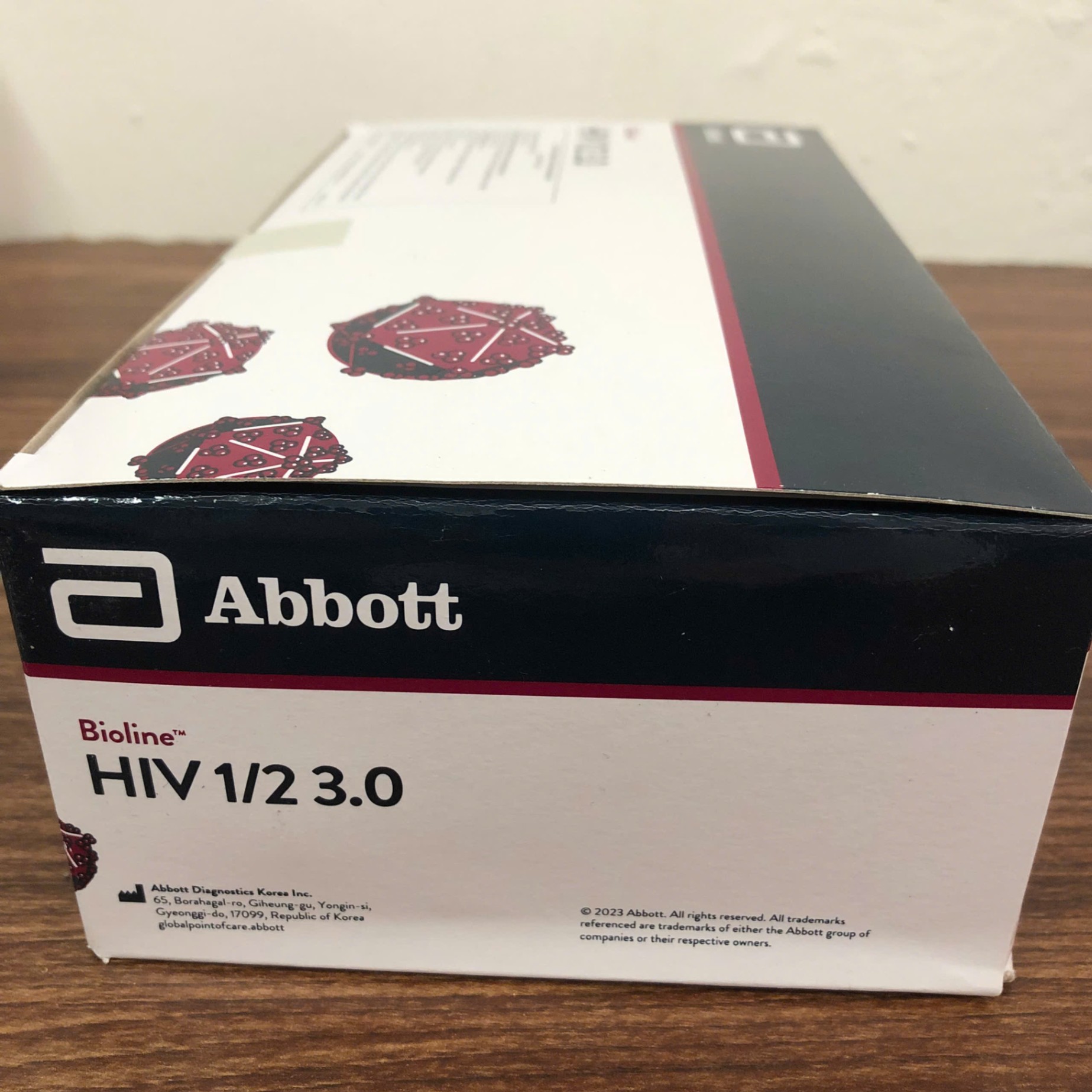 Test nhanh chẩn đoán HIV, Abbott Diagnostics Korea Inc, Hàn Quốc (Hộp= 100 test)