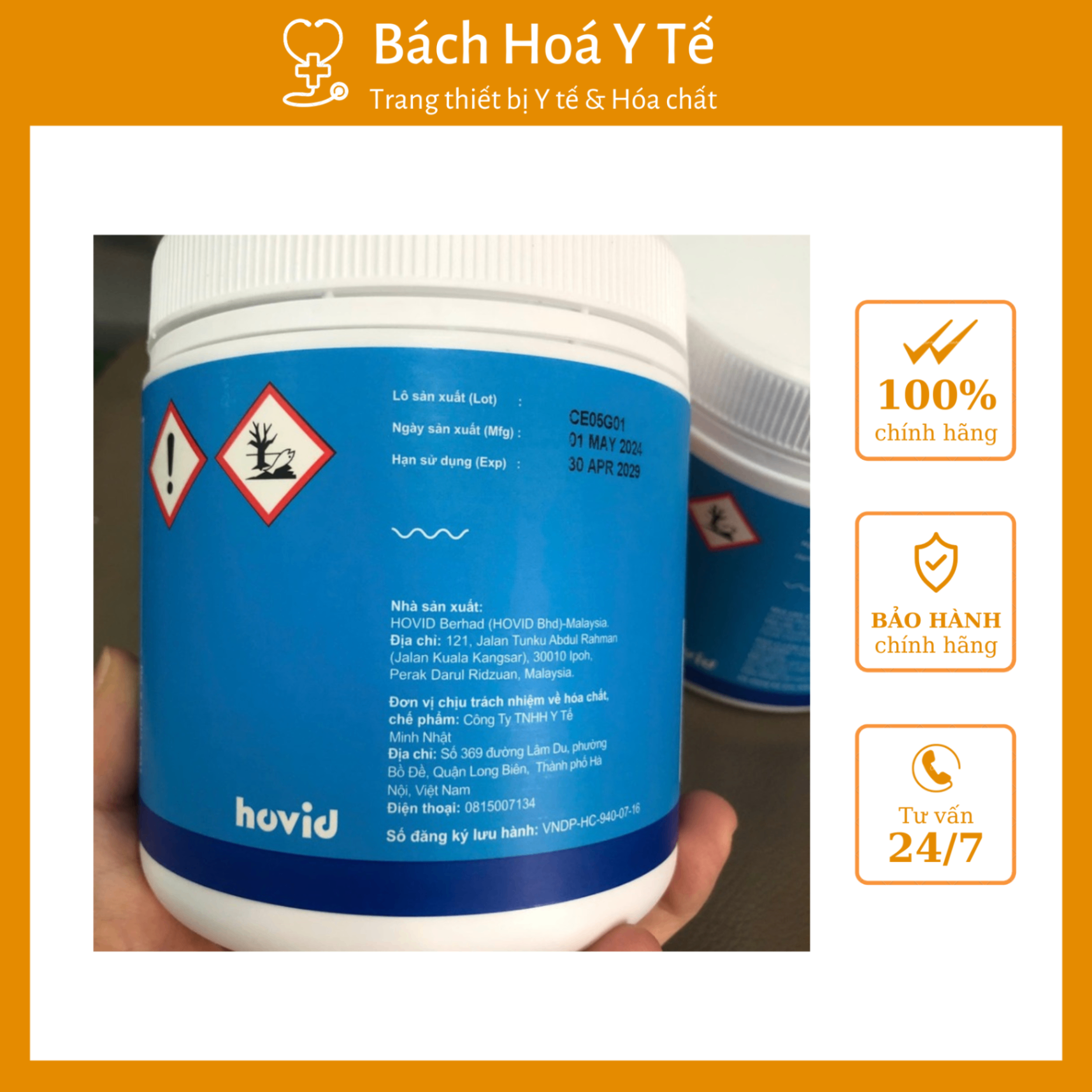 Viên nén khử khuẩn Germisep 2.5g (Hộp=100 viên, Thùng=1000 viên)