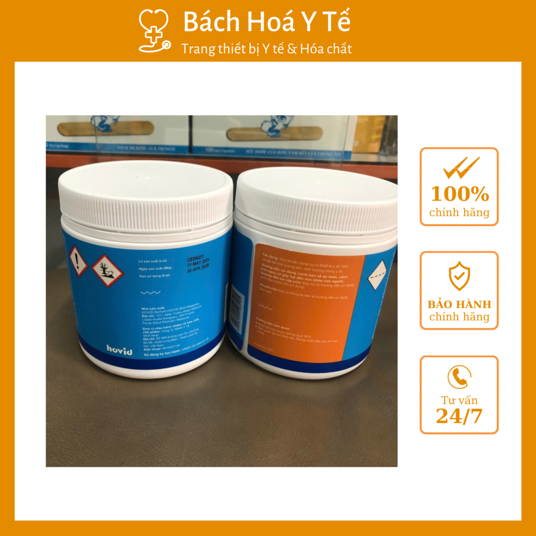 Viên nén khử khuẩn Germisep 2.5g (Hộp=100 viên, Thùng=1000 viên)