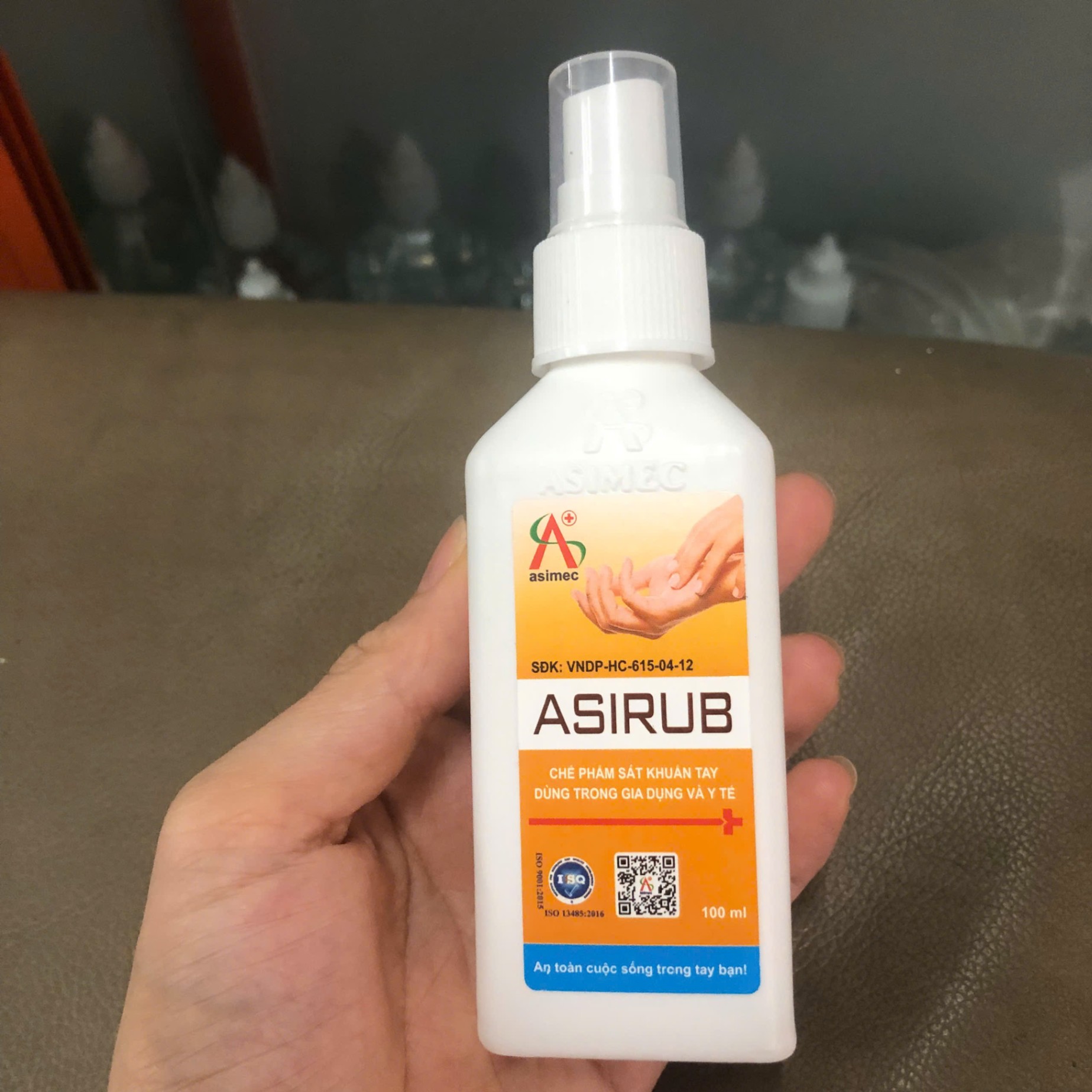 Dung dịch khử khuẩn Asirub (Chai=100ml, Thùng=50 chai)