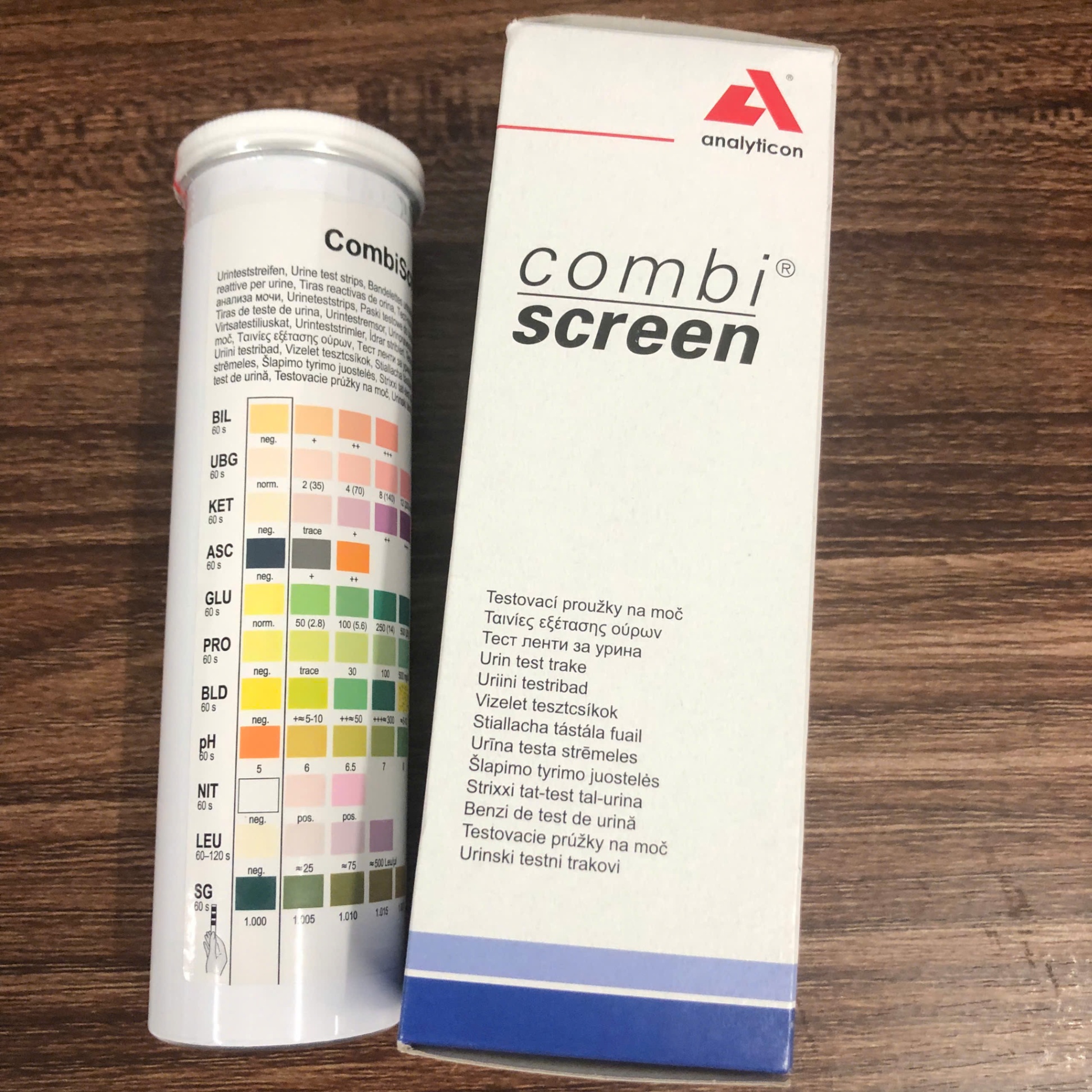 Que thử nước tiểu 11 thông số cho máy URILYZER 100 Analyticon Biotechnologies Đức (Hộp=150 test)